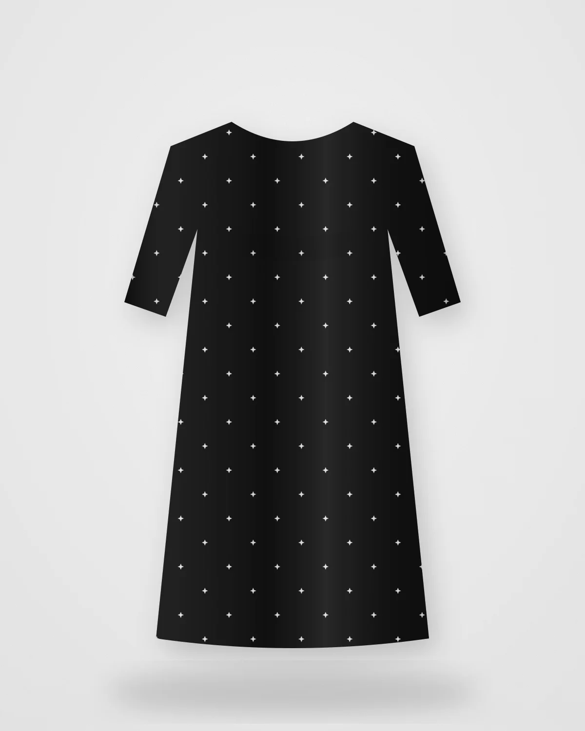Black Mirror Kurta: Black kurta with mirror yoke